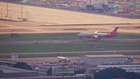 8K深圳机场降落的海南航空客机1