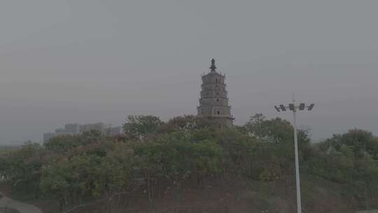 衡阳来雁塔绝美风光航拍