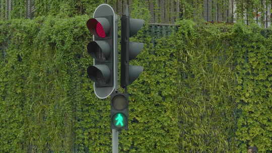 【4K】大学城的路口红绿灯