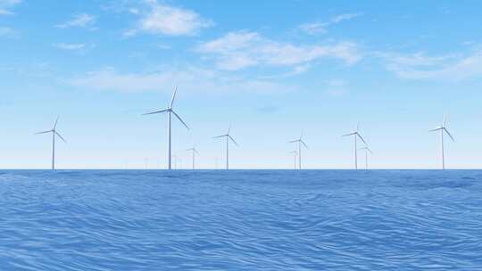 海上新能源风机风电风力水电