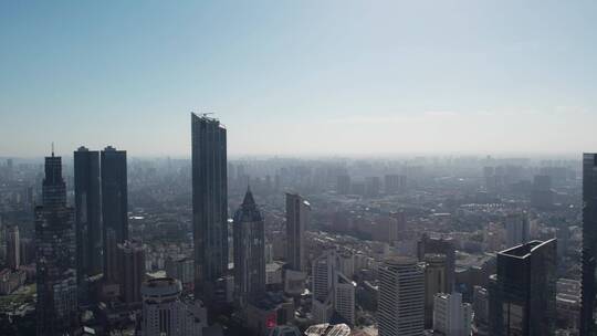 4k 航拍无锡城市建筑景观