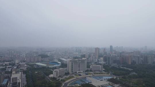 东莞雨雾天视频素材模板下载