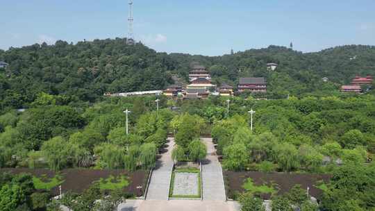 湖北鄂州市西山风景区航拍