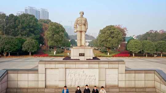 长沙望城雷锋纪念馆航拍视频