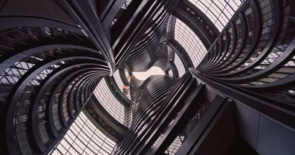 建筑抽象艺术玻璃幕墙幕墙玻璃