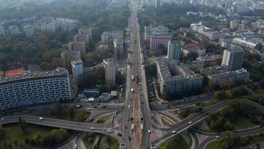 华沙，城市，天际线，交换