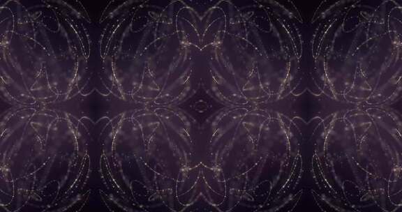 450  4K时尚绚丽金色粒子光影背景