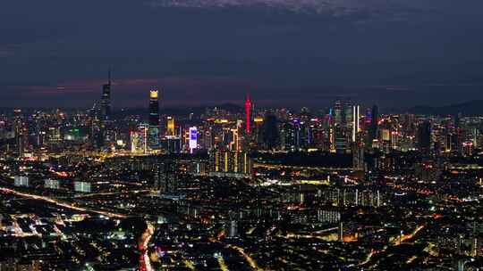 马来西亚吉隆坡莫迪卡石油双子塔蓝调夜景