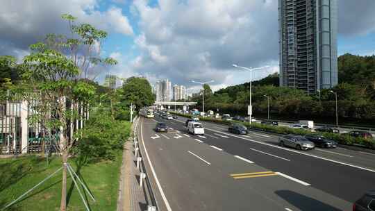 城市车流-深圳北环大道下班高峰期