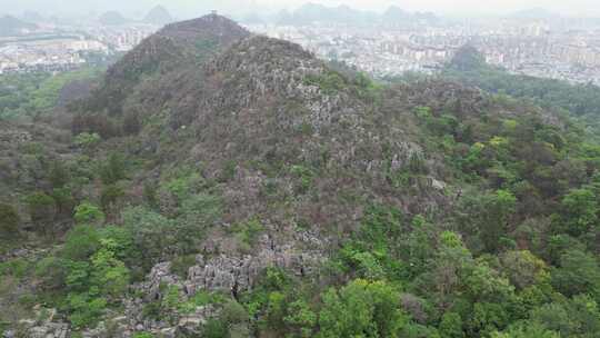 广西桂林七星景区4A景区航拍