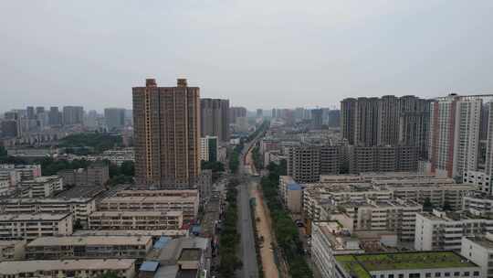 河南周口城市建设大景航拍