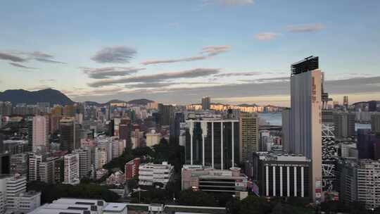 香港尖沙咀中港城航拍