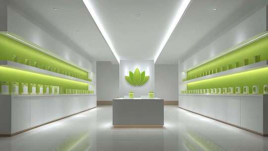 极简风格店铺空间展示与品牌形象