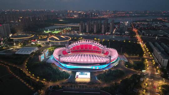 武汉体育中心视频素材模板下载