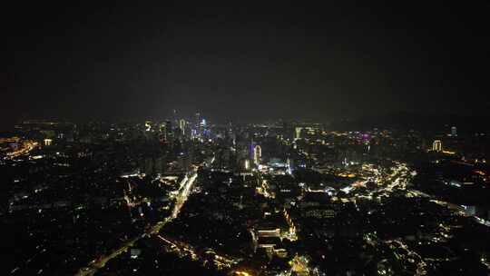 江苏南京城市夜景灯光中华门东秦淮河夜景