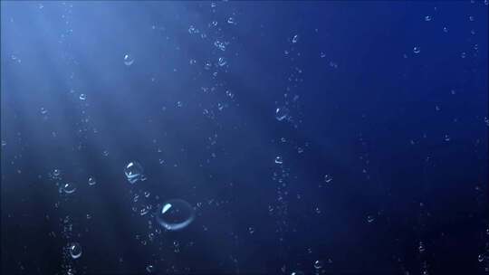 海底阳光气泡视频素材模板下载