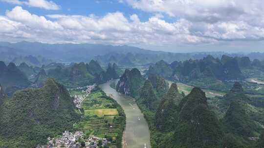 航拍风景 桂林山水 大美中国 壮丽山河