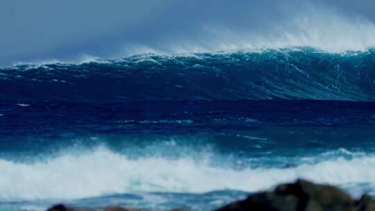 大海海浪冲浪运动