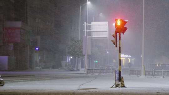 城市大雪合集素材