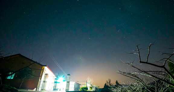 四川川西高原星空星轨移动延时