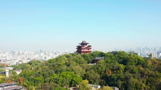 浙江省杭州市城隍阁景区航拍