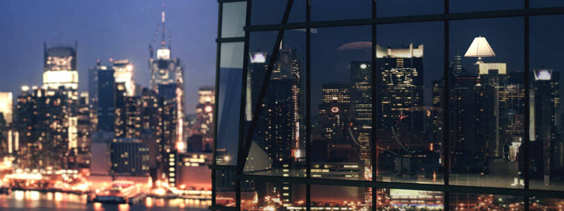 三维办公楼 三维城市夜景 震撼城市视频素材模板下载