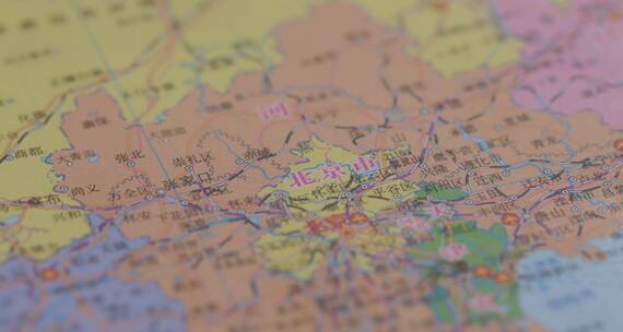 高清中国地图 省会城市 北京 重庆视频素材模板下载