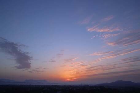 朝霞晚霞清晨傍晚