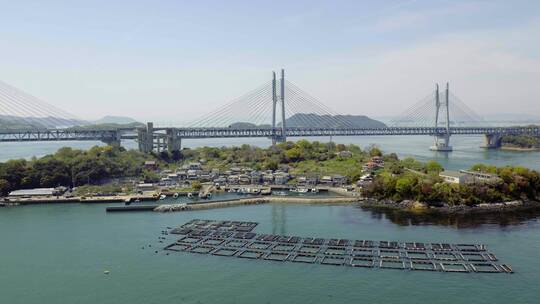 濑户大桥全景视频素材模板下载