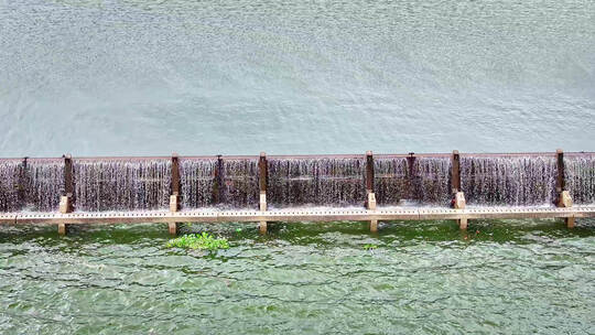 海南陵水河水库闸口大坝