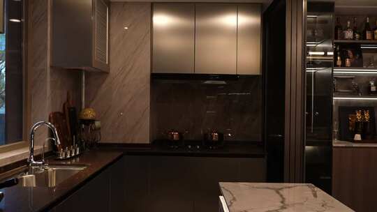 现代风格厨房室内场景