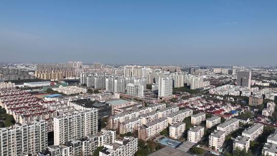 航拍城市风光建筑大景