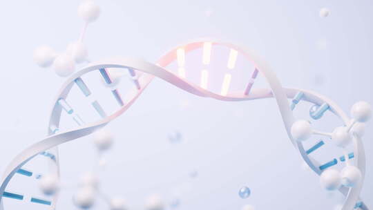 DNA与生物科技概念3D渲染