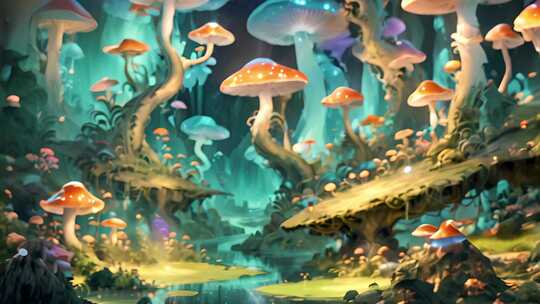 梦幻森林蘑菇