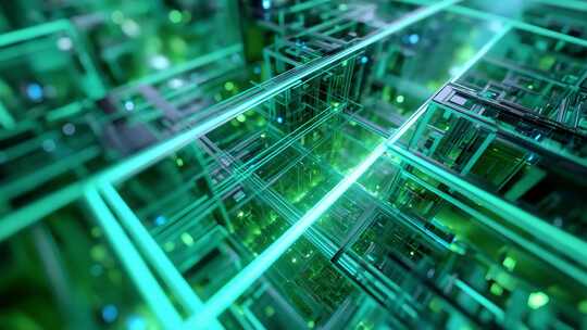 数字世界构建未来科技的抽象脉动