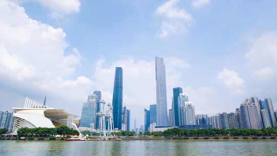 广州珠江新城高楼大厦建筑群视频素材模板下载