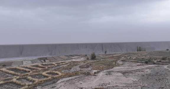 甘肃洪水河峡谷航拍