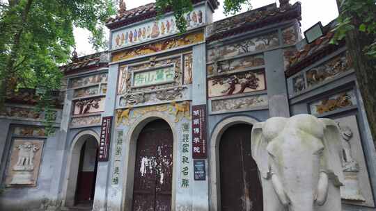 湖南长沙岳麓山古麓山寺