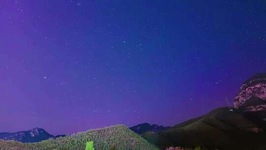 在晴朗的夜空中凝视星空