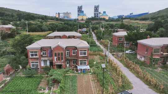 辽阳台子沟历史街区航拍人文风景