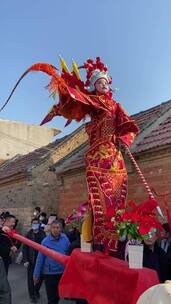 济南章丘梭庄，非物质文化遗产“抬芯子”