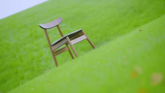 草坪座椅意境空镜
