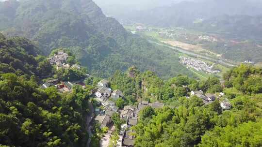 （4k）安徽省黄山市齐云山民居航拍