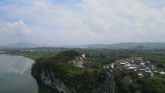 广西柳州柳城知青城航拍