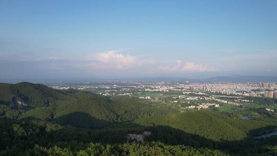 大山中风景航拍