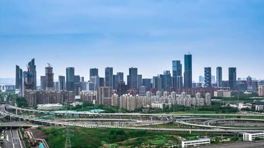 南京城市立交车流合集视频素材模板下载