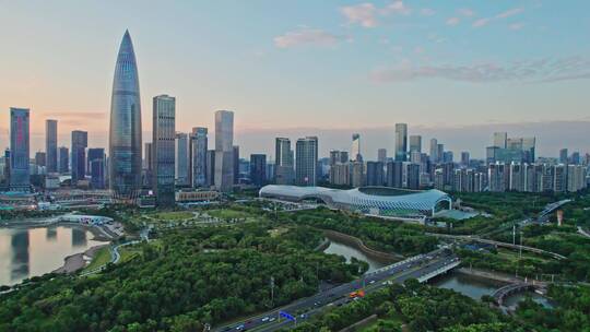 深圳湾华润大厦视频素材模板下载