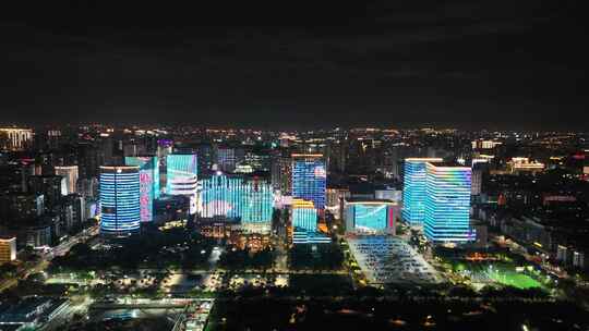 广东汕头时代广场万象城苏宁广场夜景