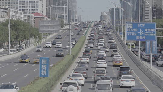 北京国贸 一线都市 城市车流