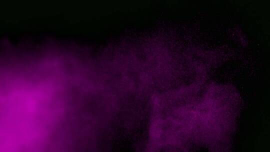 紫色的粒子和烟雾